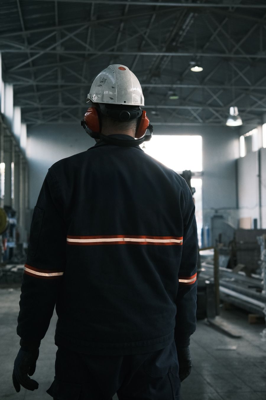 An automotive engineer at a production line